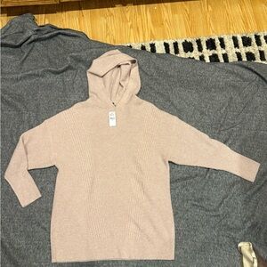 Express Pink Hooded Sweater